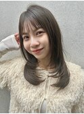 ミディアムナチュラルヘア 博多美容室