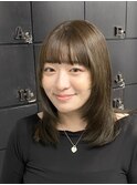 ブリーチなしカラー オリーブベージュ 春カラー