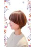 【おすすめクーポン♪】　白髪染めリタッチ(2ｃｍ以内)カラーカット　￥9.404