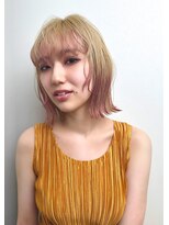 オンザ(ONTHE)&nbsp;ブロンド×ピンクデザインカラー