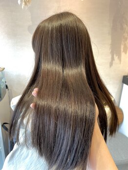 柔らかい質感透明感が魅力☆自分史上最高の褒められヘアーに♪話題の髪質改善成分トステア配合メニューも◎