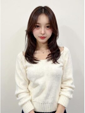 ブロウ ネックス ザ サロン 表参道(VLOW nex the salon) レイヤーカット小顔に見せるヘア透明感カラー/韓国ヘア/ロング