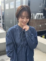 ハピネス クローバー 八木店(Happiness CLOVER)&nbsp;ショート　丸みくびれ　白髪ぼかしベージュ　大和八木