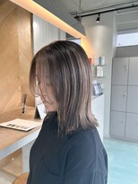 エイト 沖縄豊崎店(EIGHT toyosaki)&nbsp;【EIGHT豊崎】お客様スタイル_ 透明感アンブレラで軽やかミディ