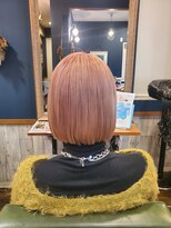 アトリエメロウ(atelier MELLOW)&nbsp;ペールピンク、ピンクベージュ、タッセルボブ、ボブ、ミニボブ