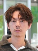 新橋メンズパーマツイストスパイラルパーマ波巻きパーマツイスパ
