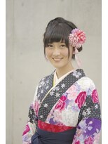 エッチ美容室 本店 袴着付　アップスタイル