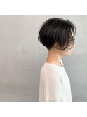 #スモークブラック×刈り上げショート