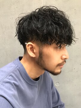 エリマ 調布(elima) スパイラルパーマツイストスパイラルツーブロック無造作マッシュ