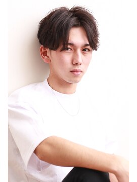 ルックグッドストア(LOOK GOOD STORE) センターパート韓国マッシュツイストスパイラルツーブロック