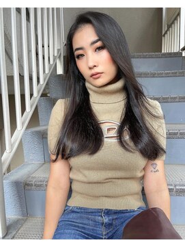 ロンド マーレ 天神大名店(Lond mare) 韓国ヘア　韓国くびれ巻きヘア　韓国ロングヘア　ロング料金なし