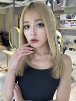 ティア(Tia.)&nbsp;縮毛矯正/髪質改善トリートメント/ミディアムヘア/グレージュ