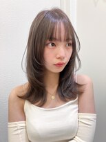 ボタン ハカタ(VOTAN hakata)&nbsp;【ろみおStyle】レイヤーカット×愛されベージュカラー