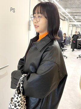 ロンドプロフィール 浦和(Lond profil) ラベンダーブラウン 切りっぱなしミディ