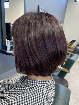 レナータ ヘア(Renata hair) 大人可愛い40代50代60代ショートボブ/ピンクブラウン