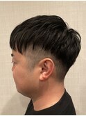 ツーブロックナチュラルショート
