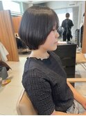 【森千晶】まとまりのあるショートスタイル/黒髪ショート