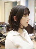 ◆ミディアムレイヤー/レイヤーカット/銀座/くびれヘア/ベージュ