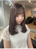 フェイスレイヤー×ブラウンベージュ
