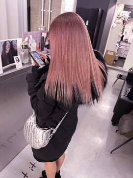 キング 高槻(K!ng) ハイライトカラーミルクティーベージュケアブリーチダブルカラー