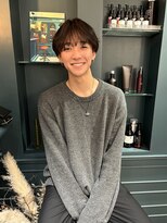 チャンチ(chanch)&nbsp;コンマヘア/シースルーマッシュ/永瀬廉風/ブラウンカラー/韓国風