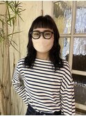 オン眉×ニュアンスパーマ