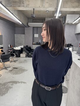 SSAW 顔周りレイヤー×透明感グレージュカラー