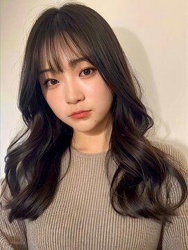 ベレッタ ネヤガワ(veretta. neyagawa) 顔周りレイヤー/韓国ロング/黒髪ロング/レイヤーカット/抜け感