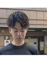 ウェーブ(WAVE)&nbsp;ツイストスパイラル/アップバング/メンズパーマ/メンズショート