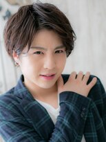 グルーミングサロン バーバー キャッスル 北浦和西口(Grooming salon Barber Castle) 20代30代ダークアッシュかき上げ清潔感マッシュY北浦和