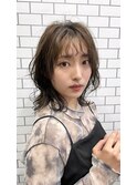 大人ガーリー/前髪/顔周りレイヤー×ブリーチなし韓国ヘア[茨木]