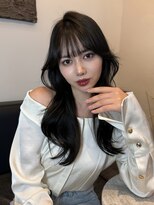 ザシェノンアオヤマ(THE CHAINON AOYAMA)&nbsp;オリーブグレージュ／ダークグレー/地毛風カラー/網紅ヘア