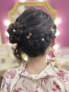 スパークル(SPARKLE-) 編み込みサイドアップ