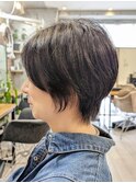 大人の上品ショートレイヤー