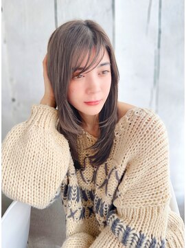 【月1メンテ】白髪染めリタッチでも透明感カラー