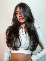 ランプ 代官山(the lamp)&nbsp;暗髪アッシュグレージュロングハイレイヤー艶カラーハッシュ