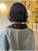 〈浅草 半個室〉くるくるボブパーマ