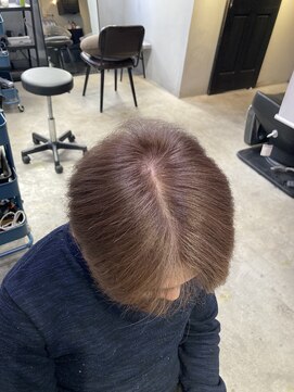 ロク 高田馬場(lok) 【脱白髪染め】ショートボブ×白髪ぼかし6【 lok 高田馬場】