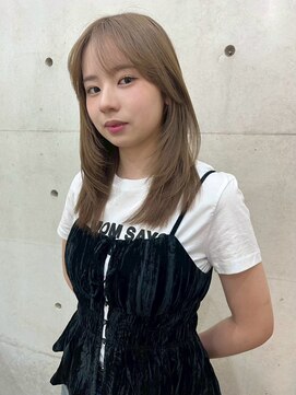 ユイマァル 岡山店(YUIMARL) ハッシュカット20代30代40代柔らかベージュフェアリーレイヤー