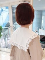 ネオリーブ チッタ 阿佐ヶ谷店(Neolive citta)&nbsp;オレンジベージュ×ショートボブ