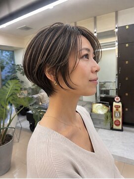 アースオーセンティック 熊本長嶺店(EARTH Authentic) 大人ショート＋デザインカラー