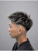 ホワイトハイライトメッシュ