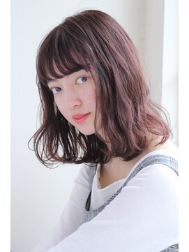 ガーデン オモテサンドウ(GARDEN omotesando) 切りっぱなしボブゆるふわウェーブ/フルバング/似合わせカット