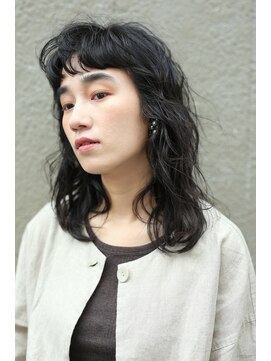 ソイ 下北沢(soi) ショートバングが大人可愛いミディアムレイヤー【soi下北沢】