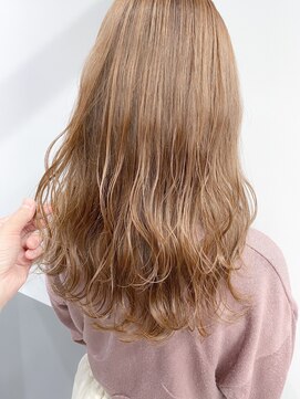 ジーナ 札幌(Zina) 【Zina札幌】イメチェン毛先パーマ耳かけ×フォギーベージュ