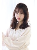 シースルー×ゆるふわナチュラルウェーブ