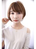 サングース東海林ショコラベージュボブウルフカールベビーバング