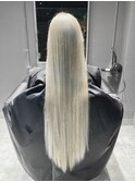 スーパーロング×ホワイトブロンド