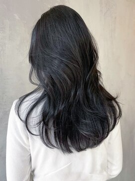 アイティーバイアルバム 八王子店(IT by ALBUM) ブルーブラックレイヤーカット_インナーグレージュ_ba378231