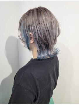 ベール(BALE) ケアブリーチ　ウルフ×シルバーアッシュ×ブルー【尾野恭平】